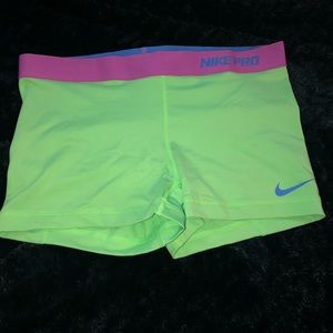 Girls Nike Pro Spandex Shorts